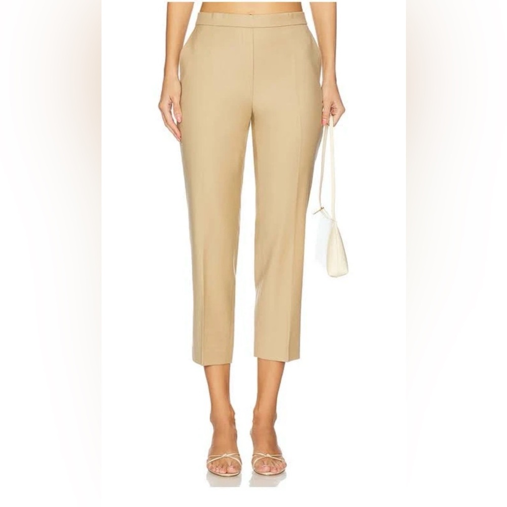 Theory Treeca Cropped Trousers – Cream/Ivory – Size 4